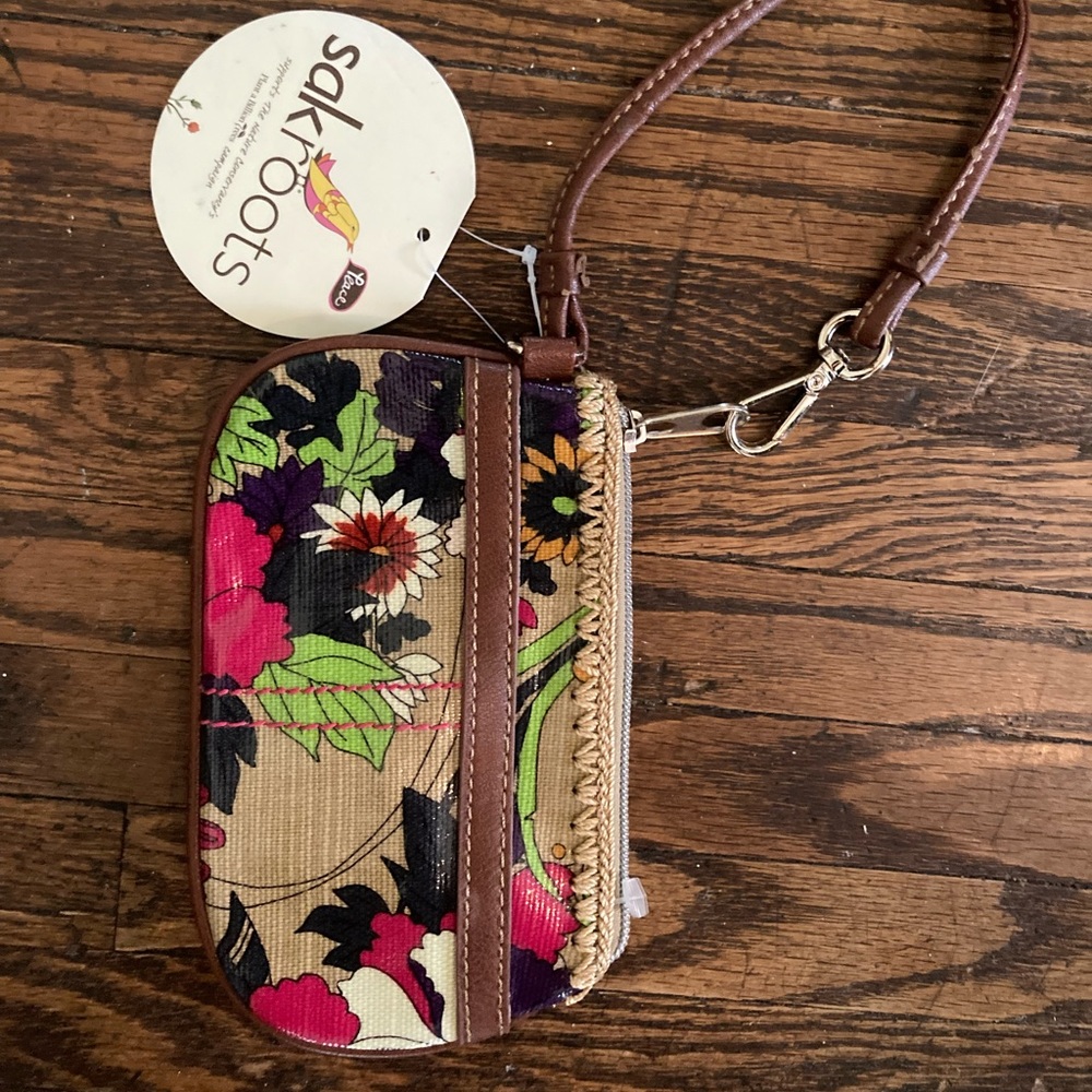 Flower print wallet